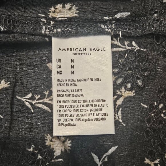 American Eagle Long Sleeve Blouse Medium - Picture 9 of 9